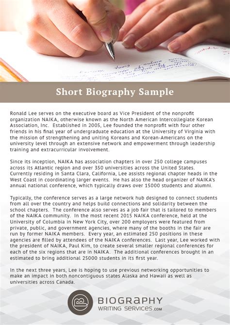 Biography Writing Service