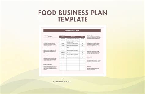 Business Plan For Food Processing Plant