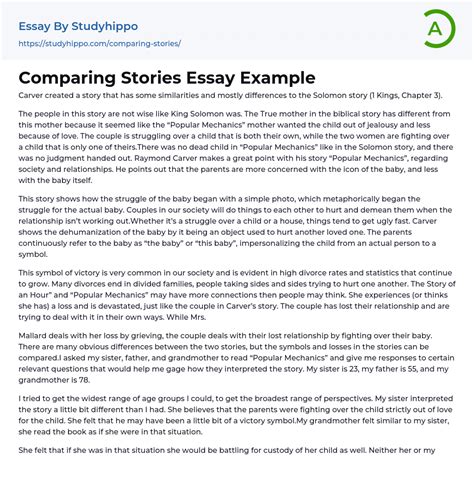 Compare and contrast two stories with similar themes picture