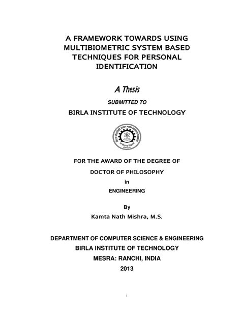 masters thesis computer science