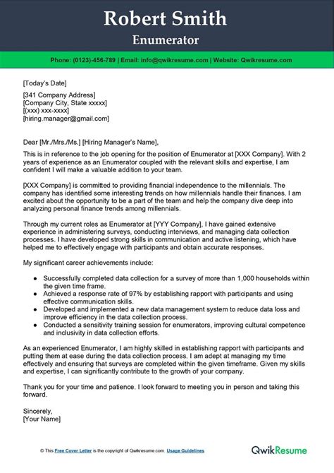 Ngo enumerator cover letter samples picture