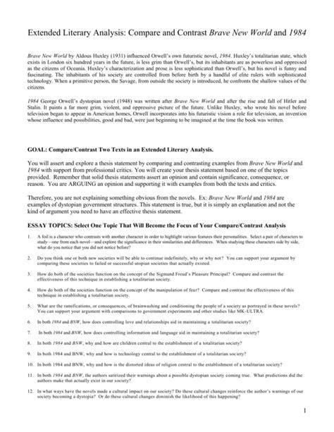 essays on brave new world