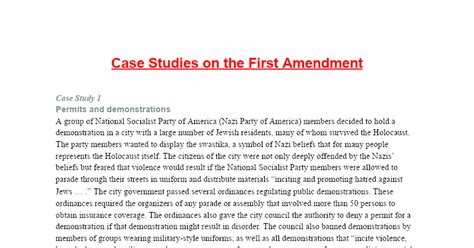 first amendment essays