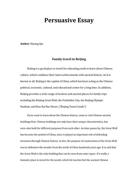persuasive essay video