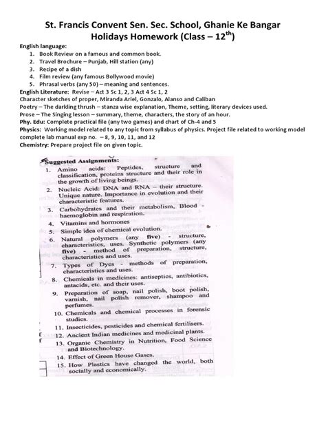 Primary prep homework image