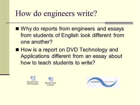 How Do Engineers Write Essays