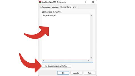 How to write a colorful comments in the archive rar image