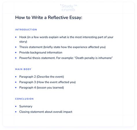 How To Write A Reflective Essay On Yourself