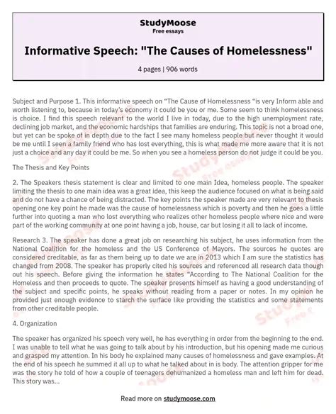 Essays on homeless people picture