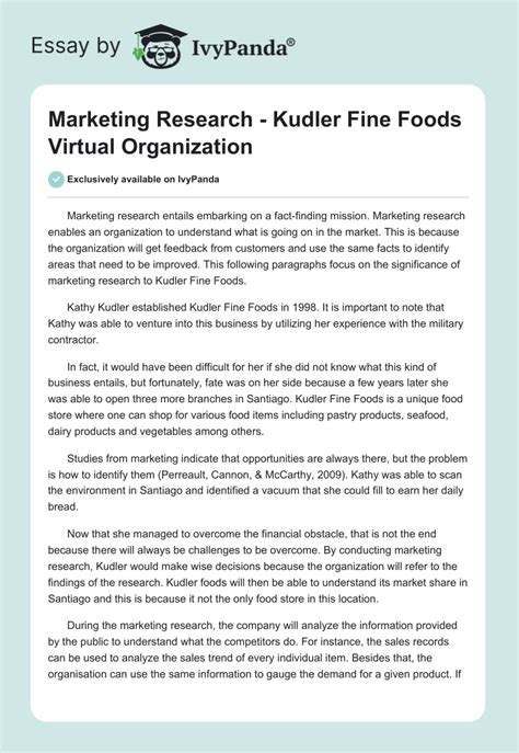 Kudler fine foods powerpoint presentation picture