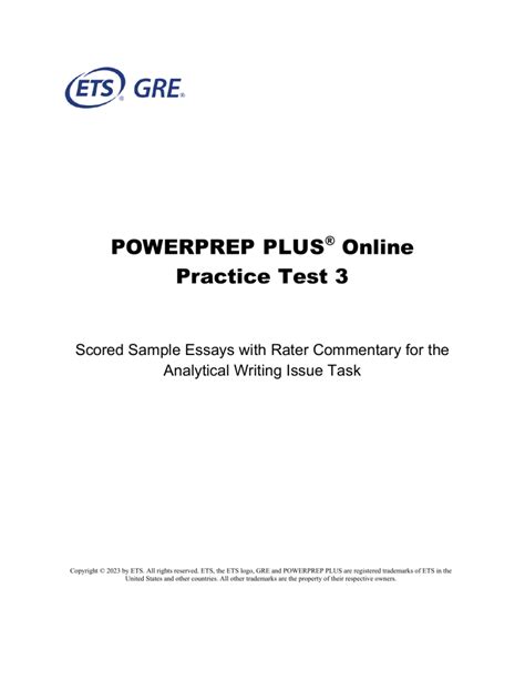 Powerprep Plus Scored Sample Essay